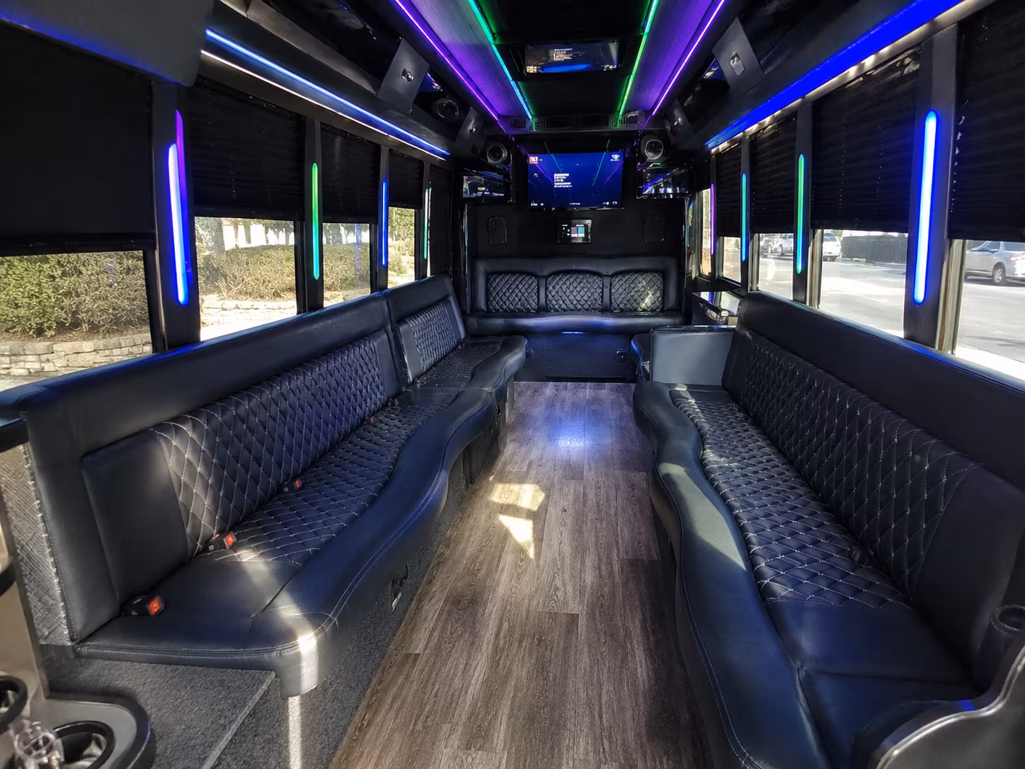 lake havasu city 15 passenger party bus interior