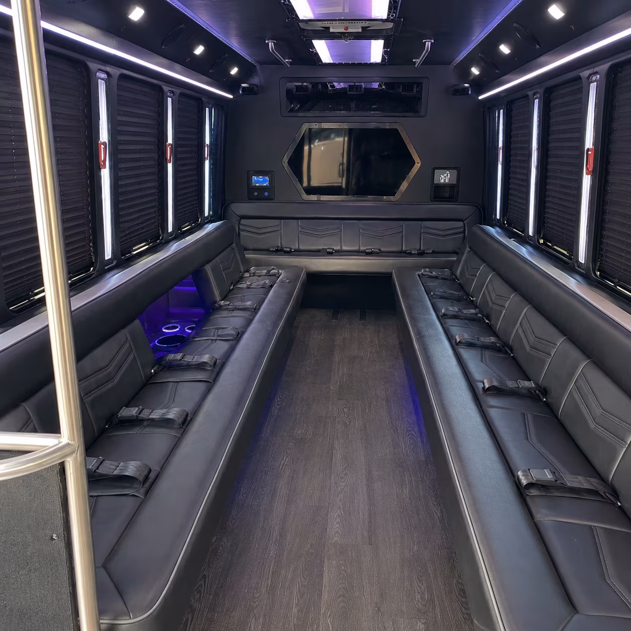 lake havasu city 18 passenger party bus interior