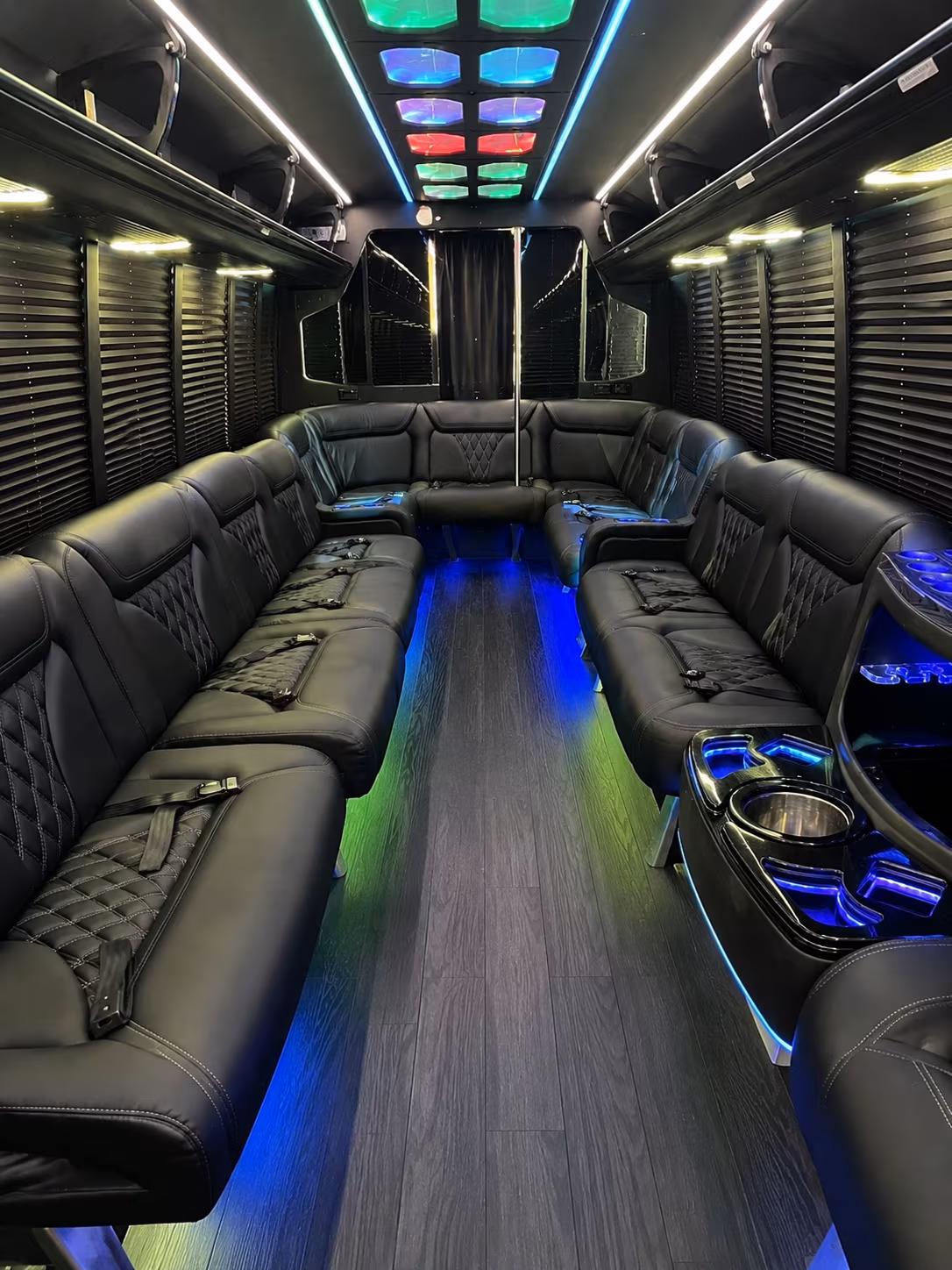 lake havasu city 20 passenger party bus interior