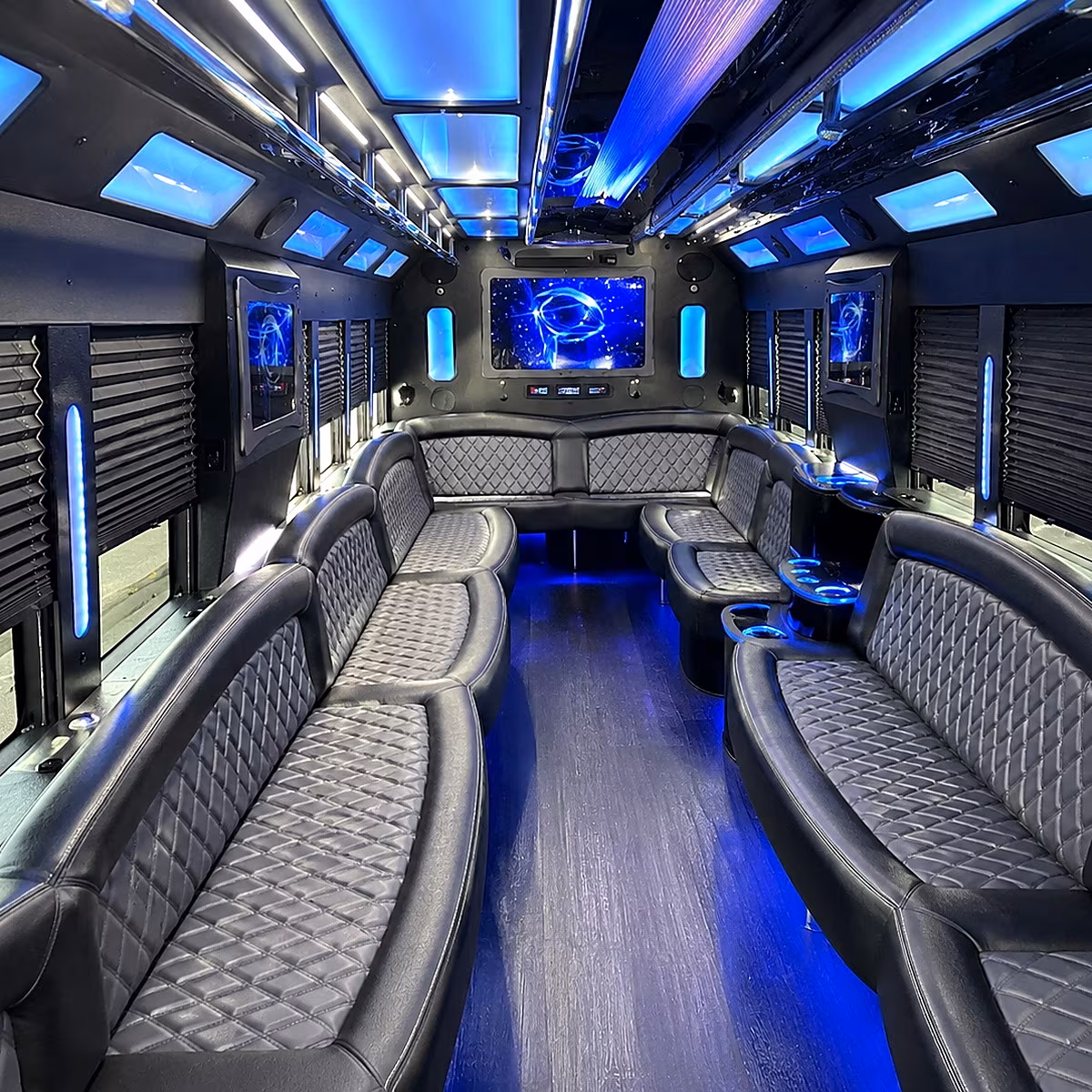 lake havasu city 50 passenger party bus interior