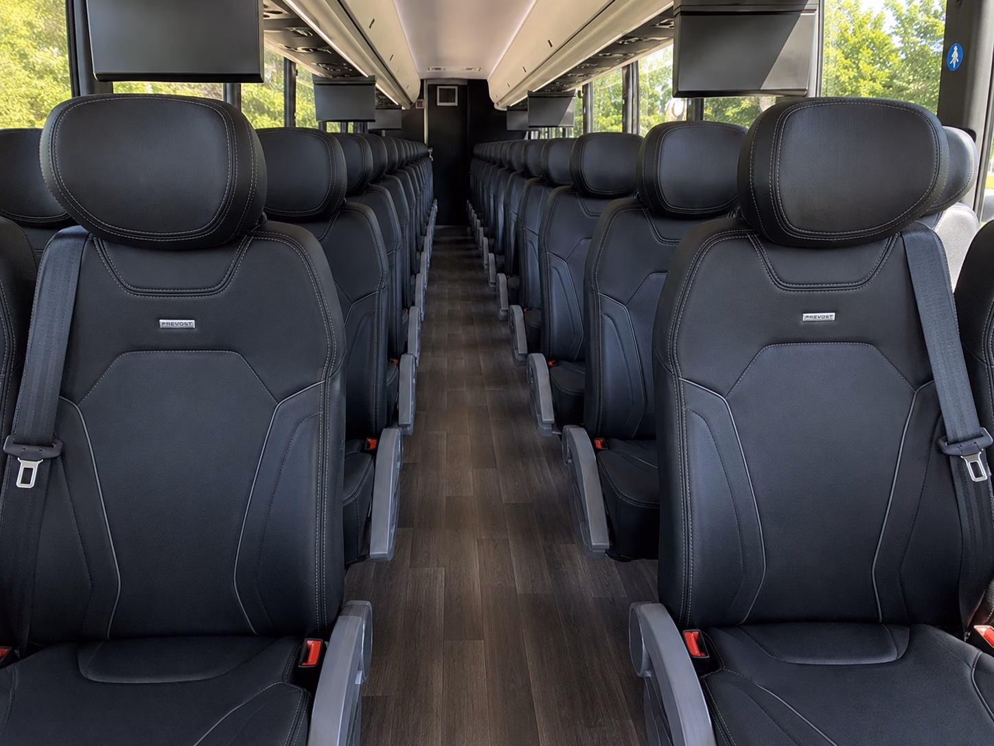 victorville charter bus rental interior