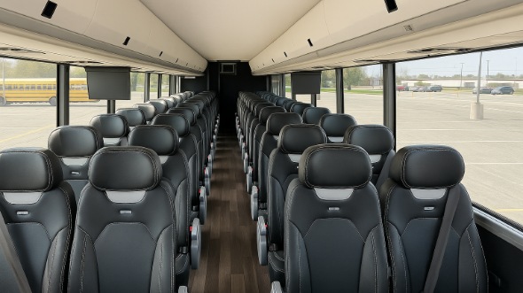Interior of Charter Bus Company Goodyear's 15 Passenger Minibus in Goodyear