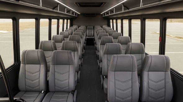 Interior of Charter Bus Company Yuma's 25 Passenger Mini bus in Yuma