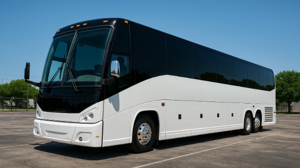 Exterior of Charter Bus Company Bullhead City's 50 Passenger Charter Bus in Bullhead City