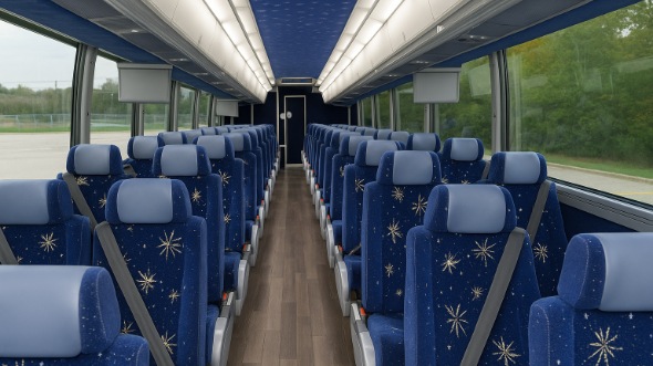 Interior of Charter Bus Company Yuma's 54 Passenger Charter Bus in Yuma